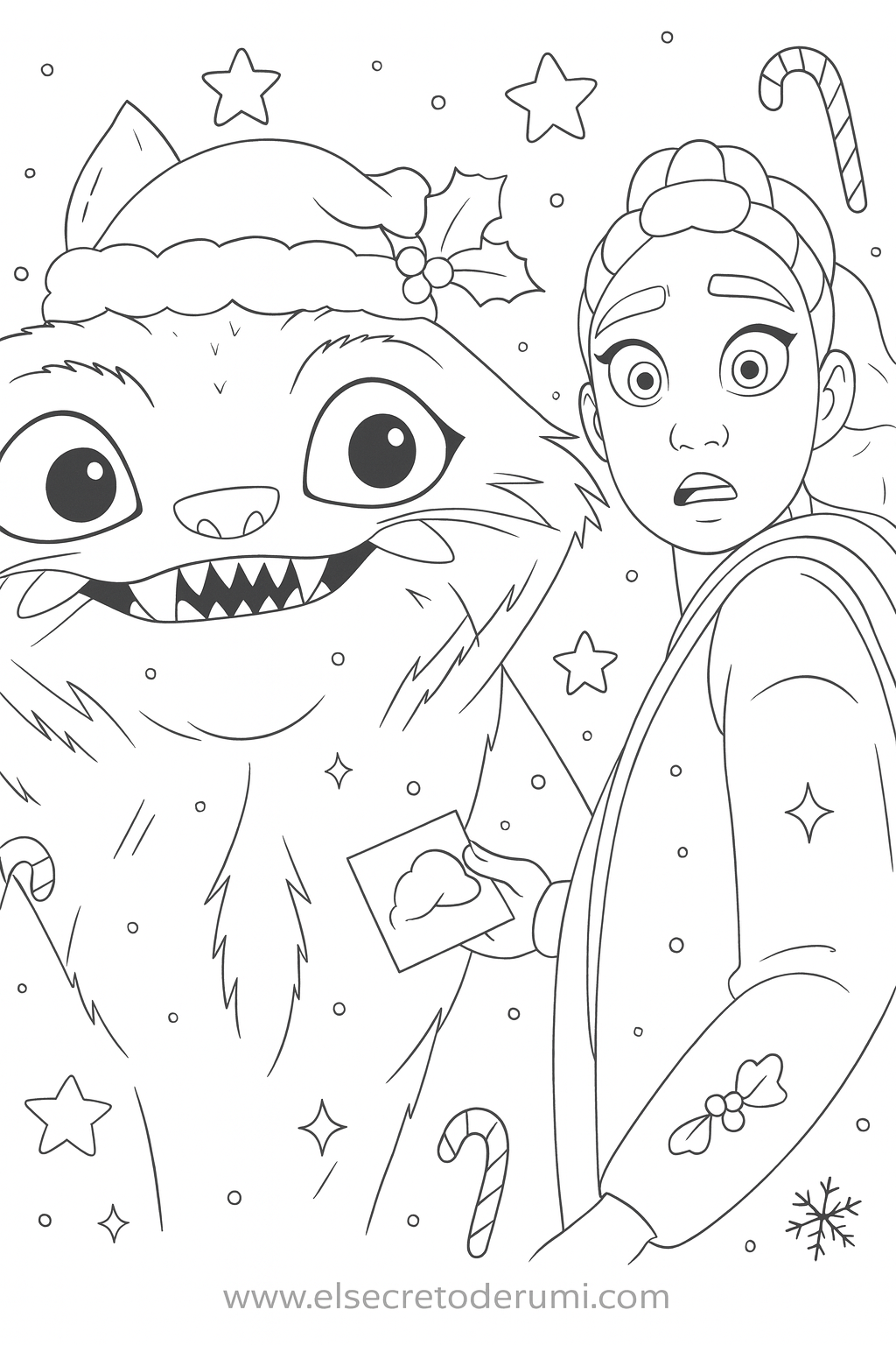 derpy rumi navidad colorear