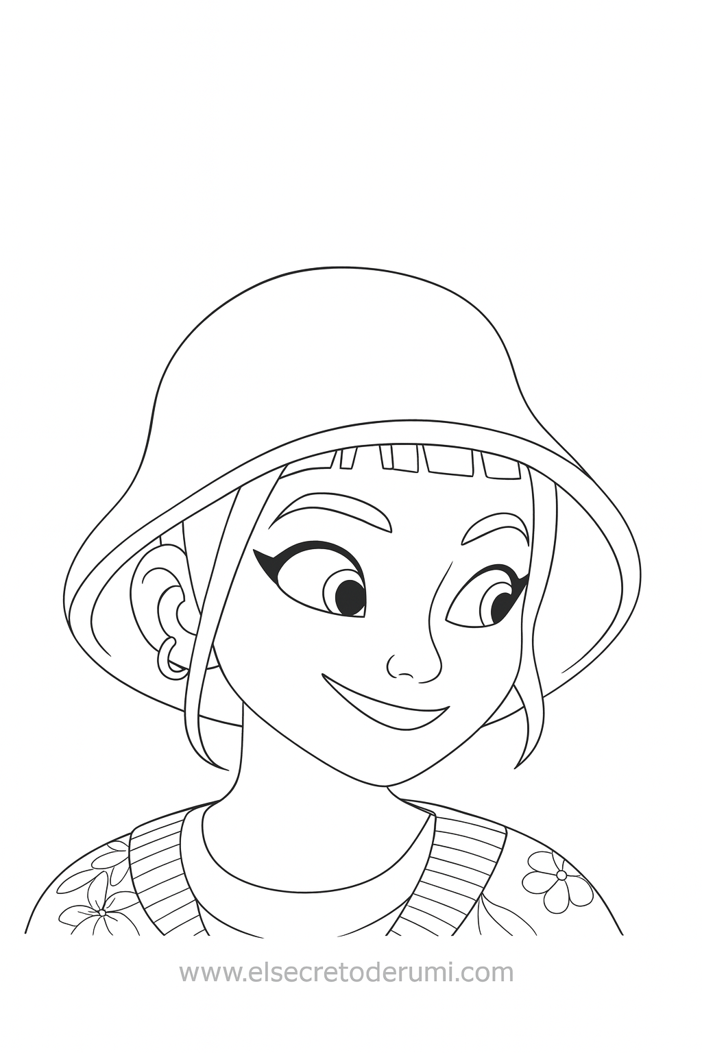 zoey gorro colorear